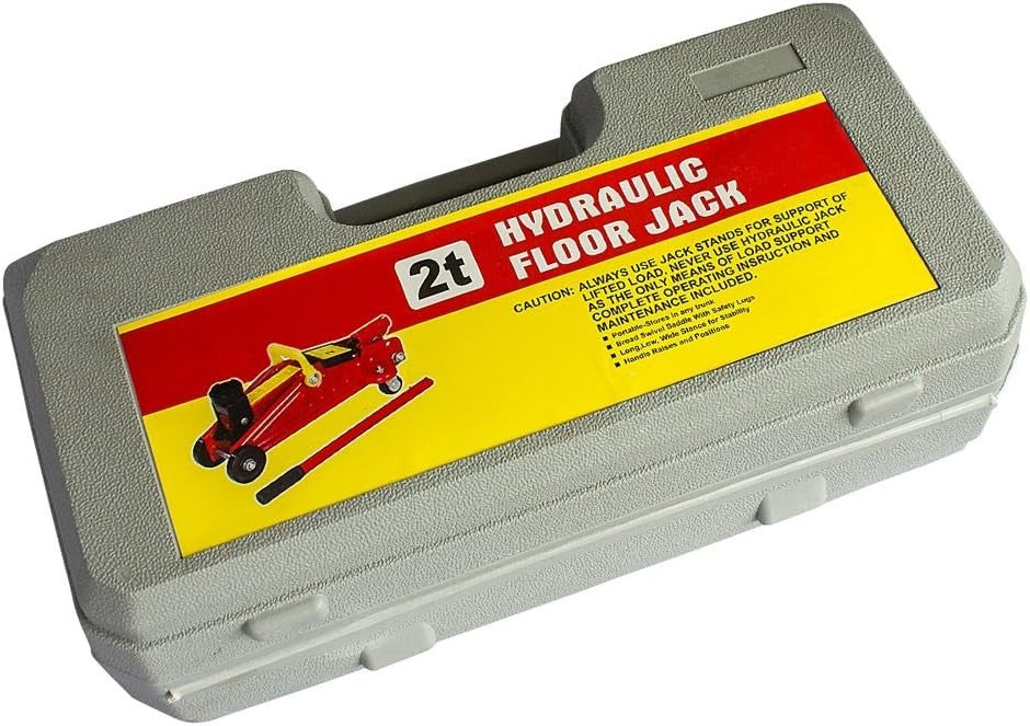 2 Ton Hydraulic Trolley Floor Jack Heavy Duty Car Lift 140–290mm Garage Yellow