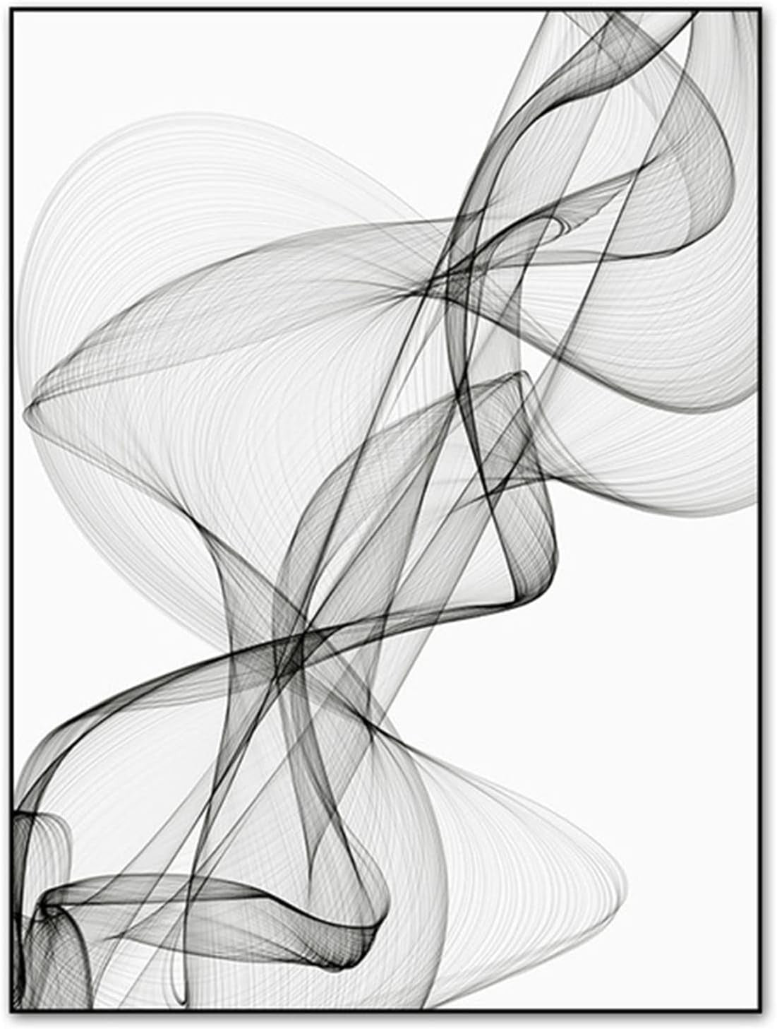 Black White Abstract Line Art Posters 3Pcs 50x70cm