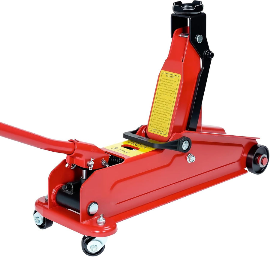 3 Ton Racing Trolley Jack Quick Lift Hydraulic Car Jack 135–370mm Heavy Duty