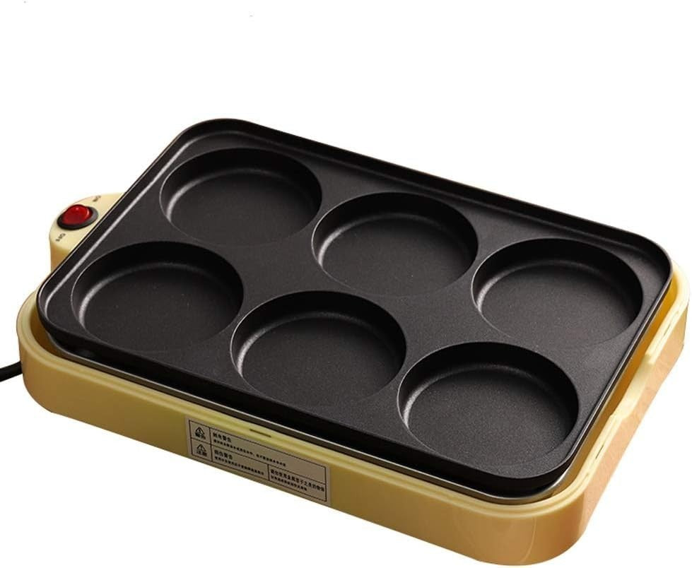 Electric Non-Stick Frying Pan Sandwich Toaster 800W Egg Burger Crepe & Pie Make