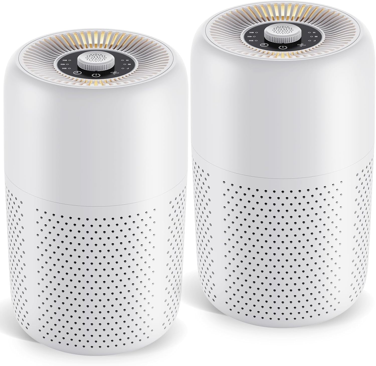 2 Pack H13 HEPA Air Purifier Bedroom Essential Oil Night Light Quiet
