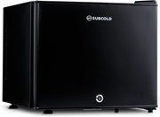 20L Mini Fridge Tabletop Frost Free Low Noise LED Lockable Black
