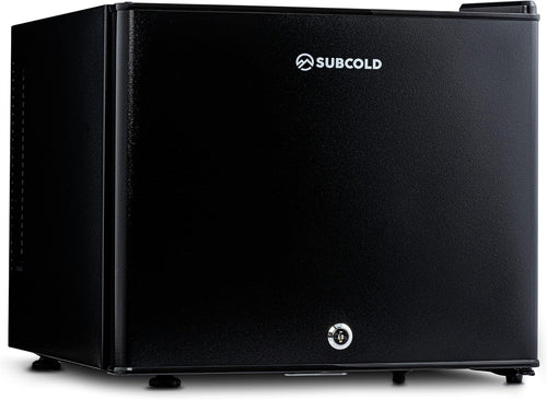 20L Mini Fridge Tabletop Frost Free Low Noise LED Lockable Black