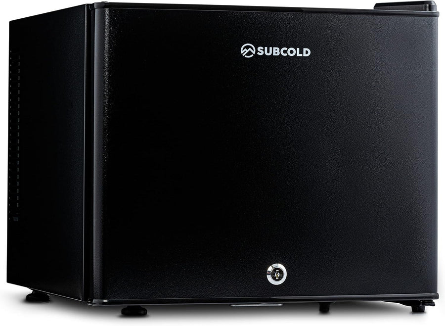 20L Mini Fridge Tabletop Frost Free Low Noise LED Lockable Black