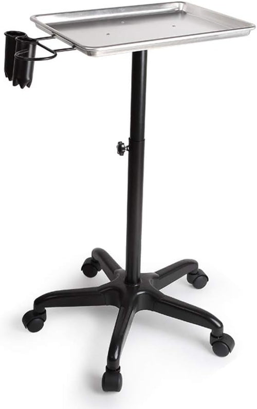 Salon Trolley Adjustable Height Rolling Tray Cart for Tattoo Beauty Spa