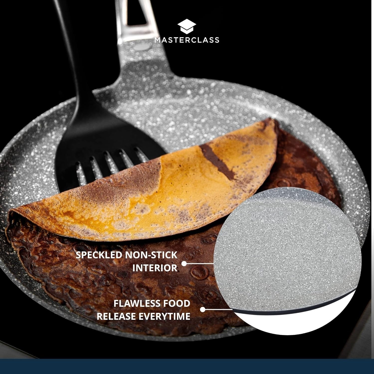 28cm Non-Stick Crepe Pan Cast Aluminium Induction Flat Tawa