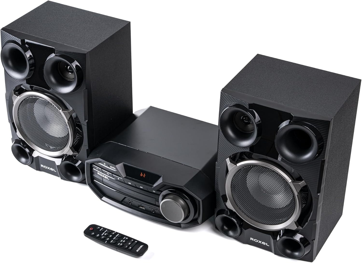 100W Mini Hi-Fi System | Bluetooth, CD, FM Radio, USB MP3, AUX, Remote Control
