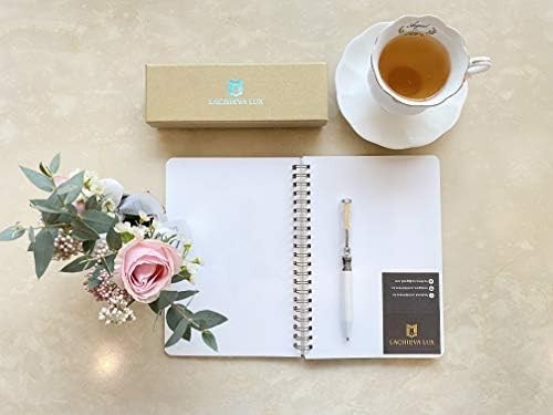 Pearl White Crystal Ballpoint Pen Luxury Executive Gift Set