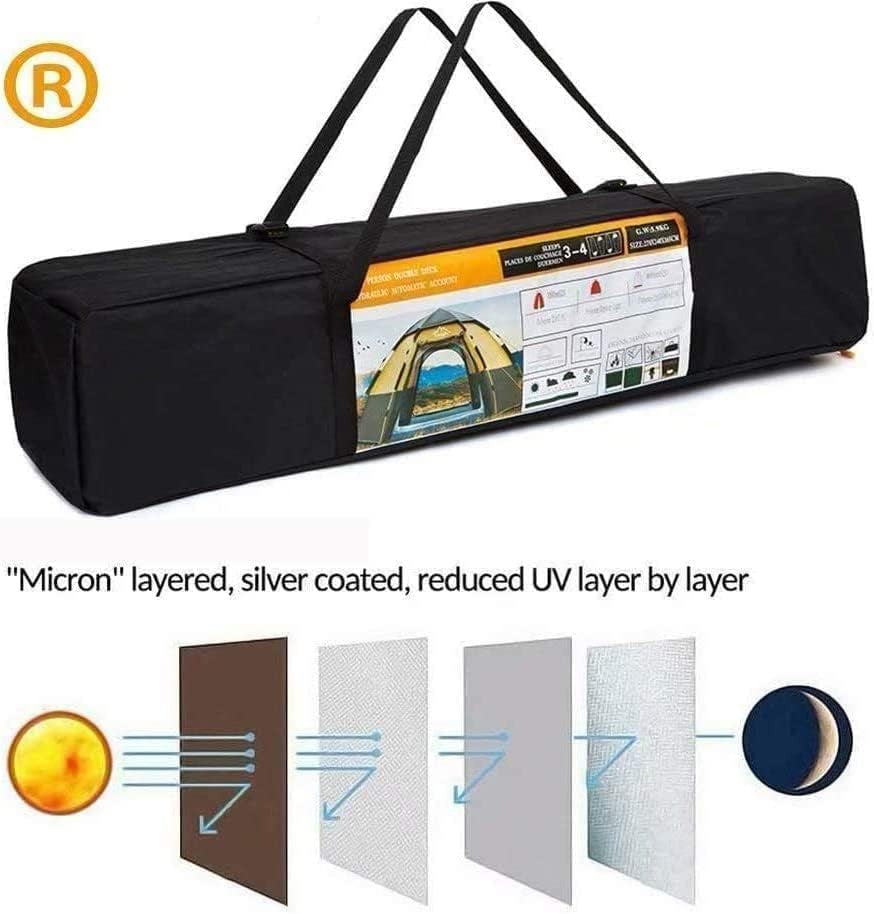 4-6 Person Pop Up Camping Tent Waterproof Instant Cabin Hexagon