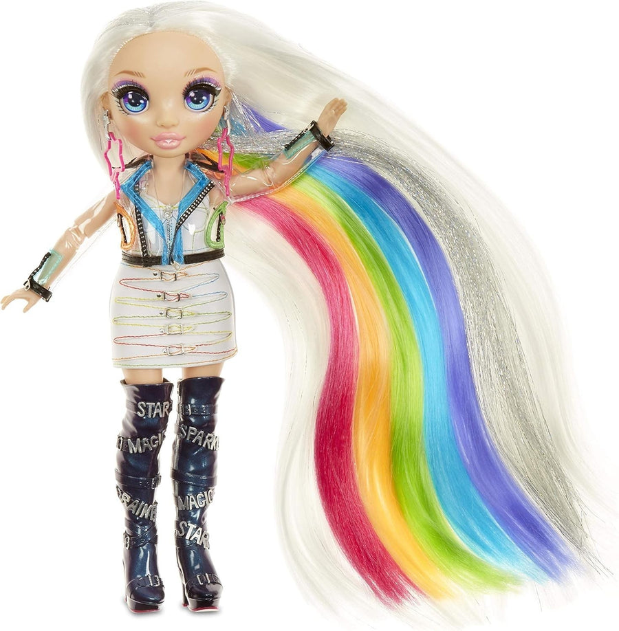 Hair Studio Fashion Doll Rainbow Hair Washable Color Playset