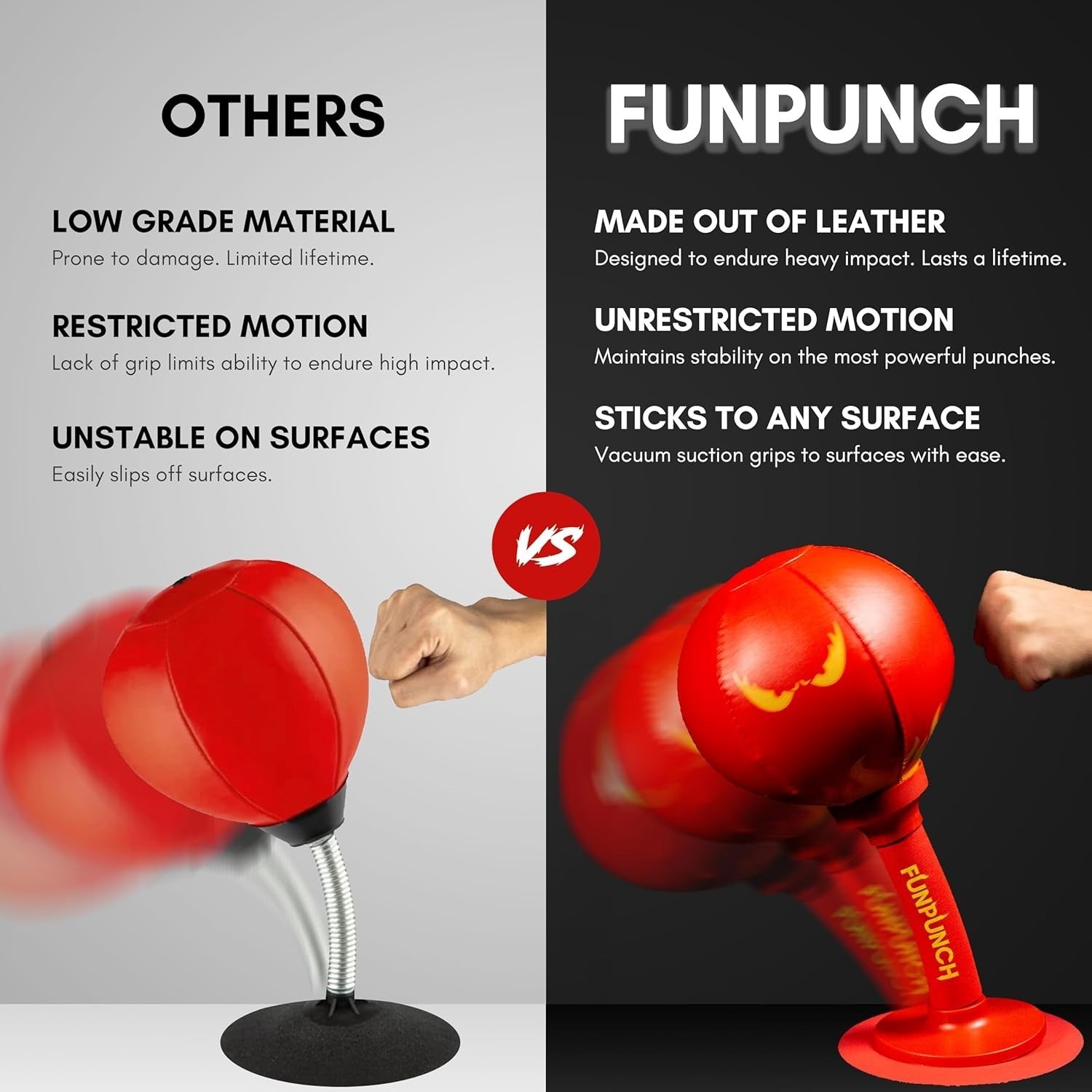Desktop Boxing Speed Bag Suction Cup Mini Punch Bag Stress Relief