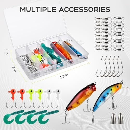Telescopic Fishing Rod Spinning Reel Combo Kit with Lures Bag Carbon 2.7M