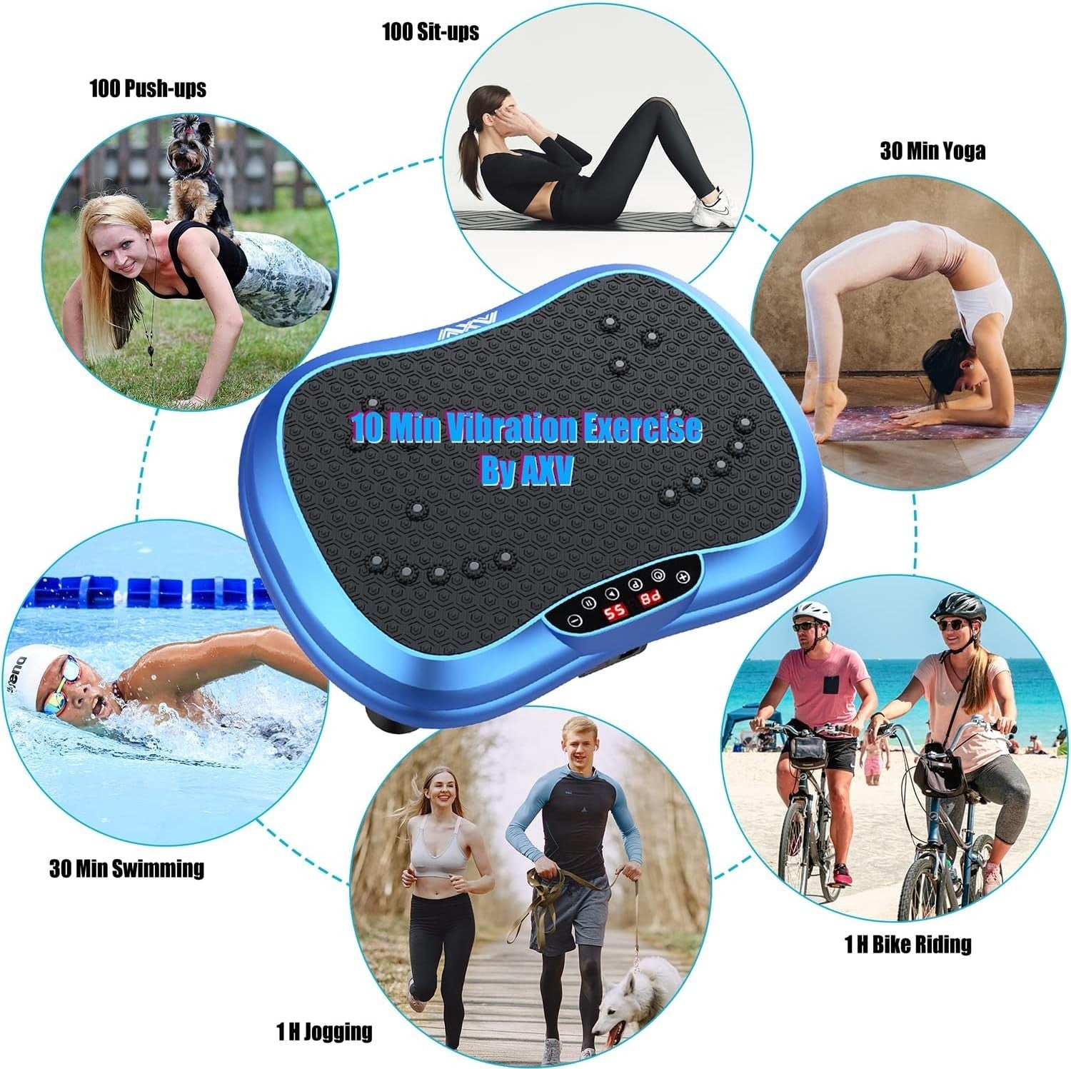 Whole Body Vibration Plate Fitness Platform Lymphatic Drainage