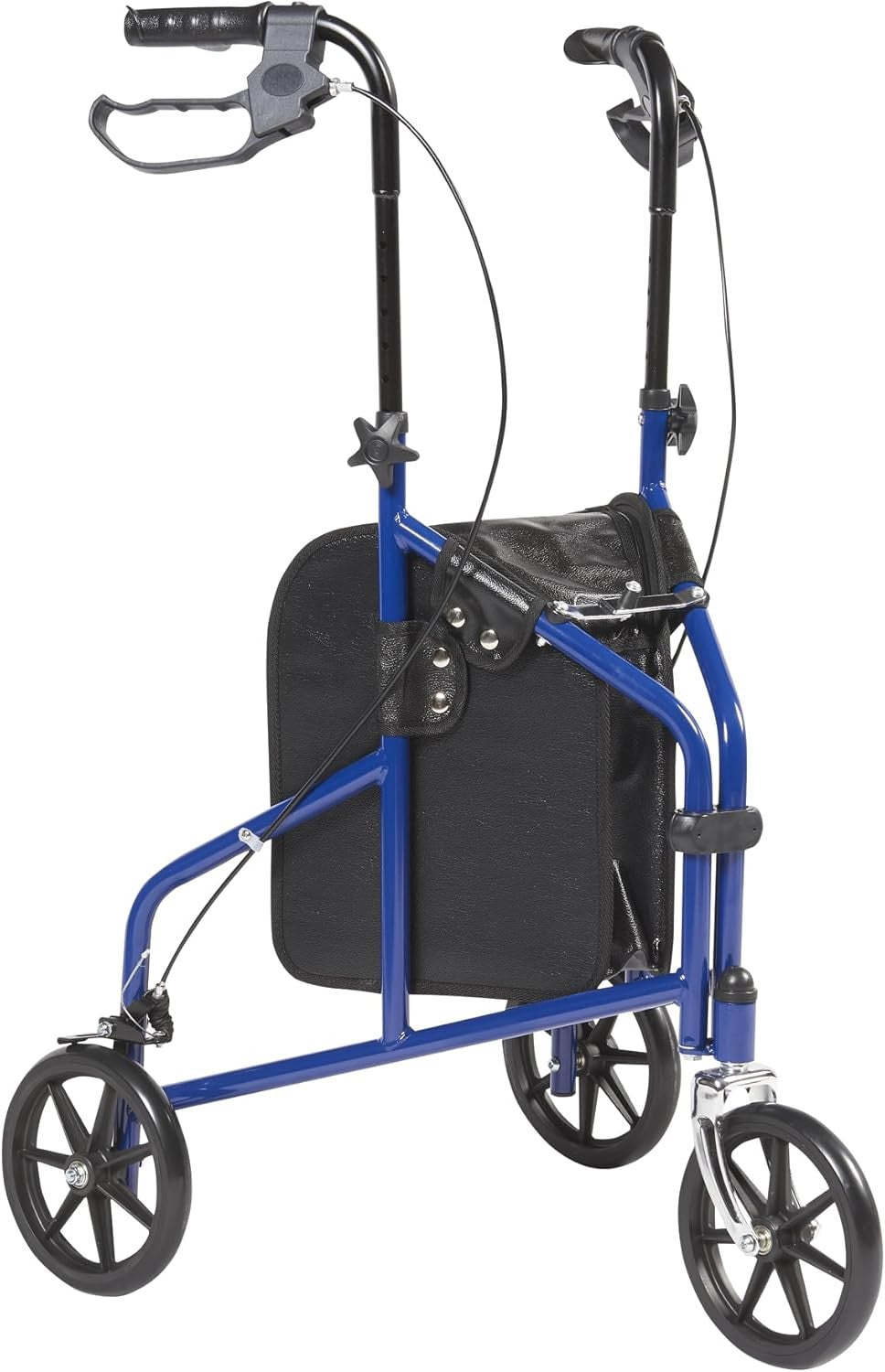Lightweight Folding Rollator Walker with Zip Bag Lockable Brakes 20cm Wheels