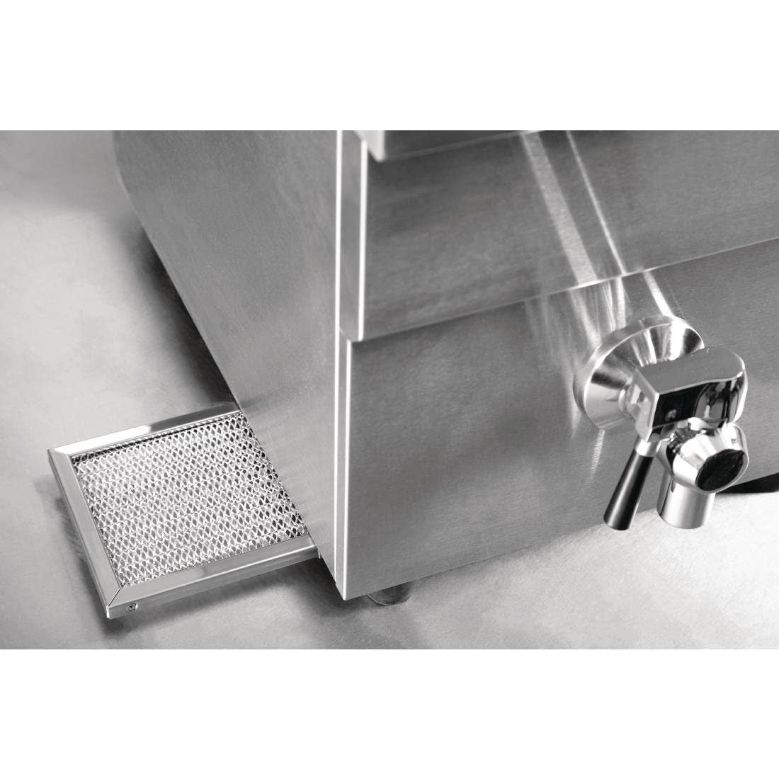 7.5L Induction Deep Fat Fryer 3000W Stainless Steel Countertop