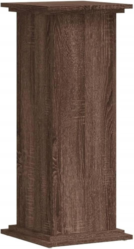 Brown Oak Wood Plant Stand 80cm Tall Display Pedestal Table Indoor Home Decor