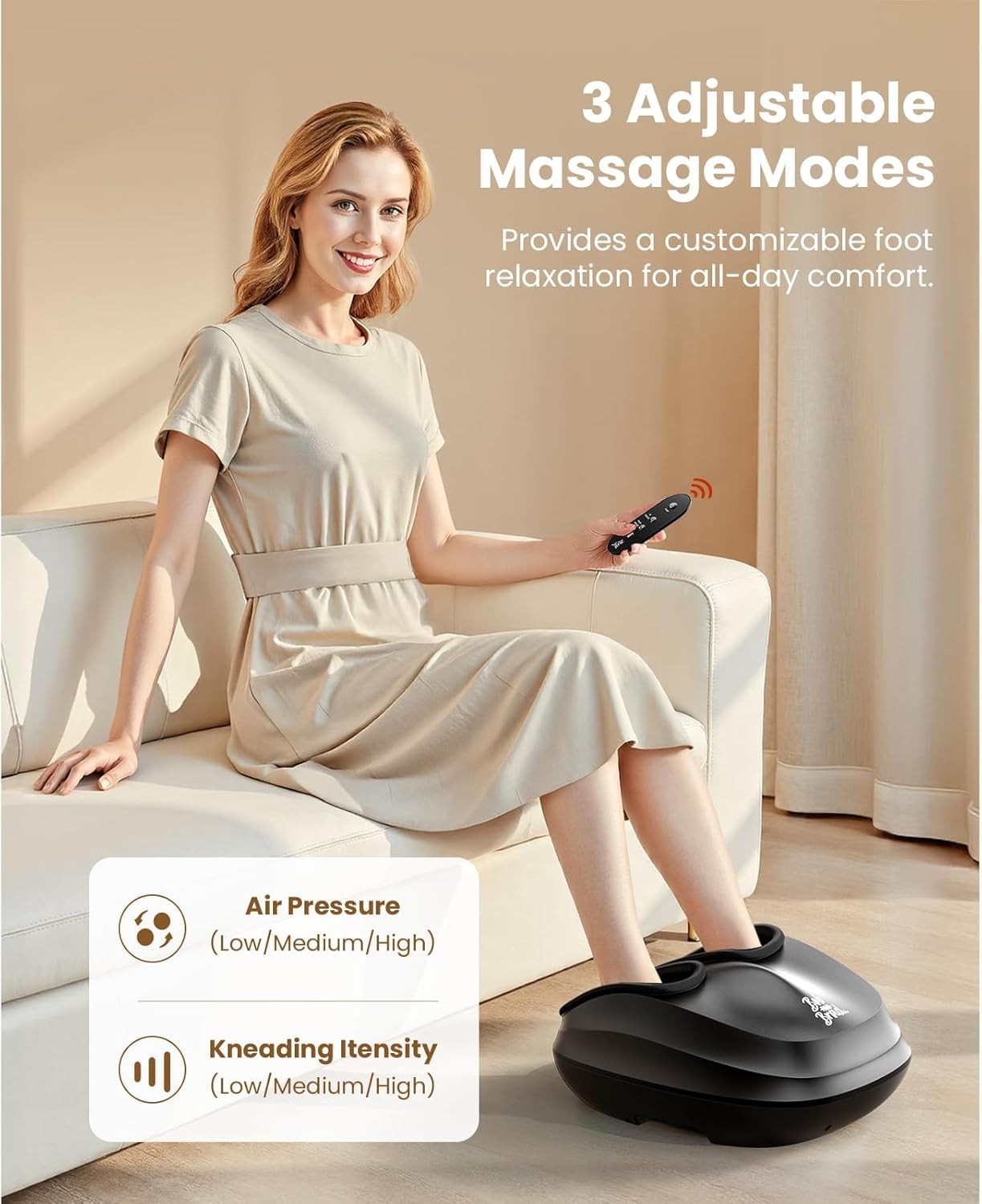 Heat Cold Massage Gun Deep Tissue Muscle Recovery + Heated Foot Massager