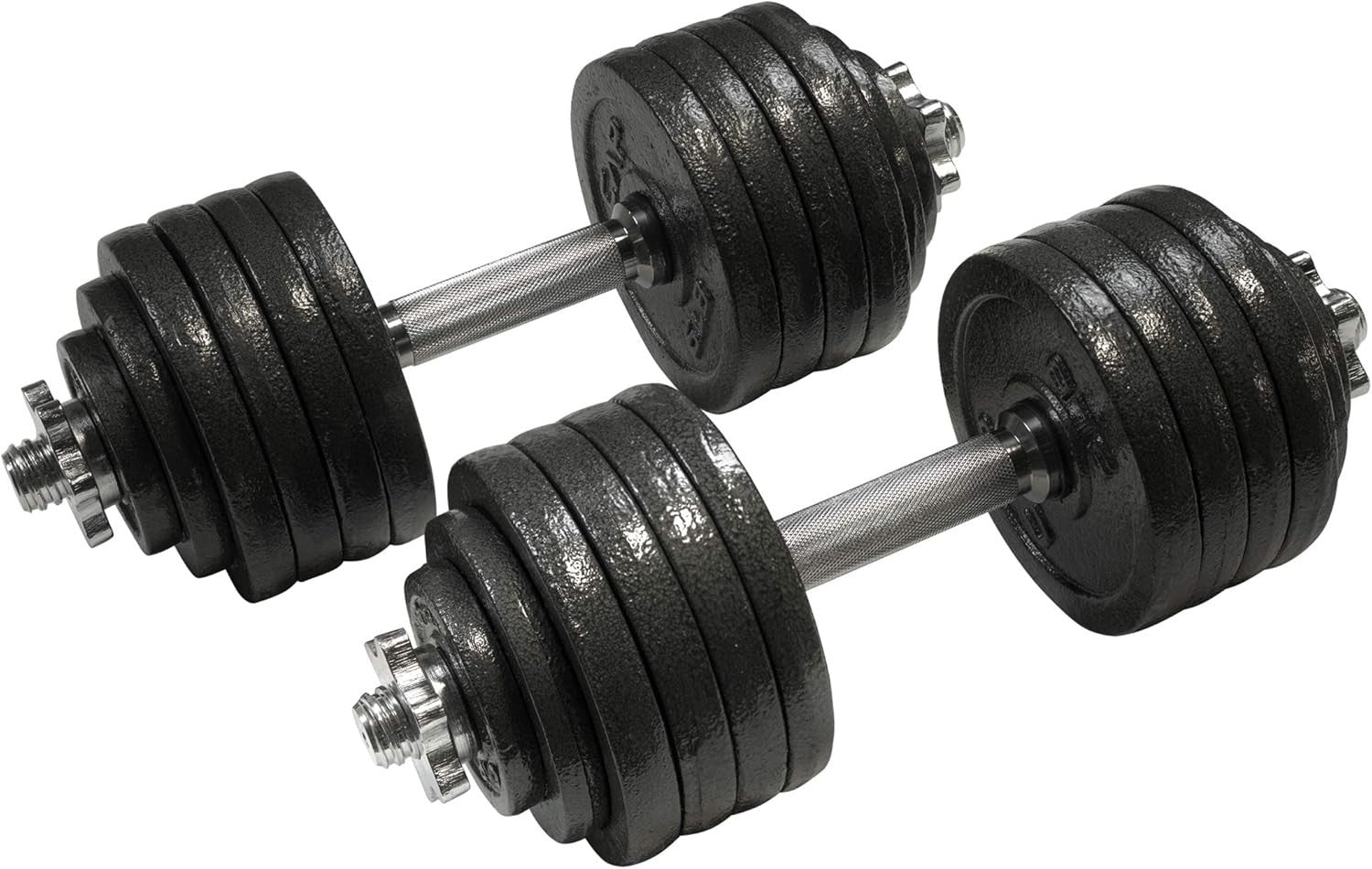 105LB Adjustable Dumbbells Pair Star Lock Cast Iron Home Gym Weights