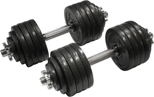 105LB Adjustable Dumbbells Pair Star Lock Cast Iron Home Gym Weights