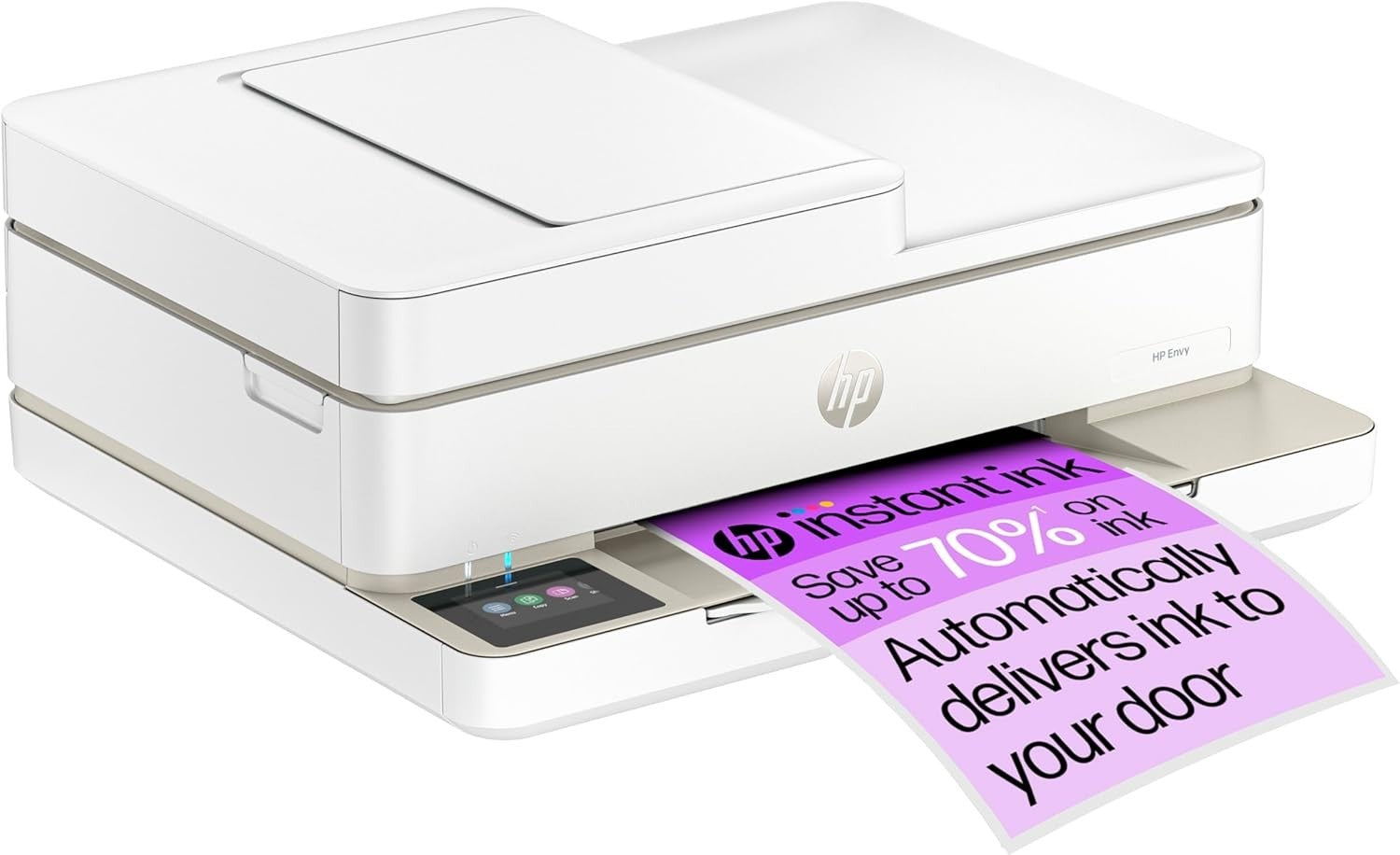 Beige Wireless Colour Inkjet All-in-One Printer A4 Scan Copy Print