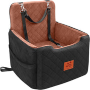 Elevated Dog Car Seat Bed Memory Foam Washable Booster for Dogs