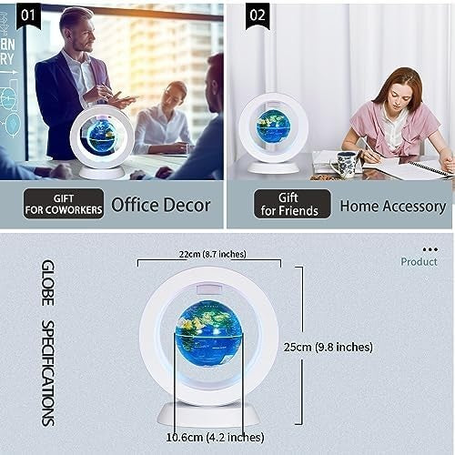 Constellation Floating Globe Bluetooth Speaker, Spinning Levitating Lamp