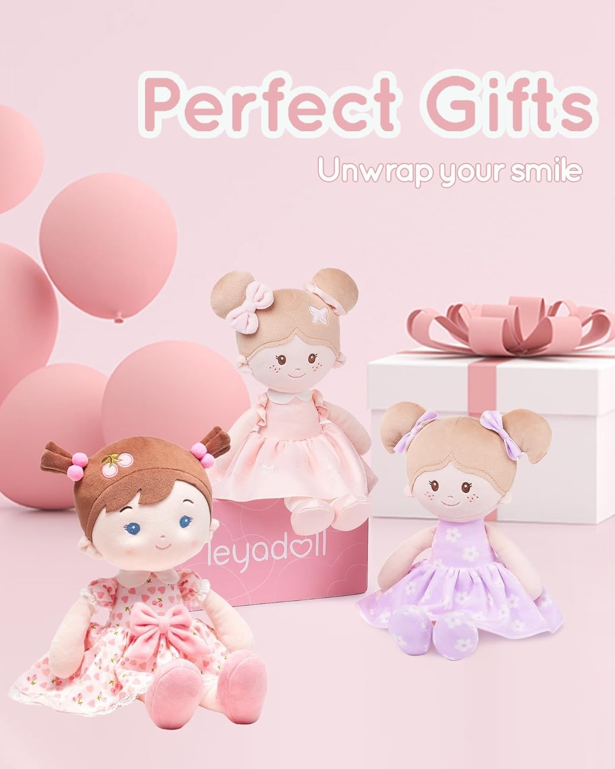 16” Soft Baby Doll Plush Rag Doll First Doll for Toddlers 1+ Gift