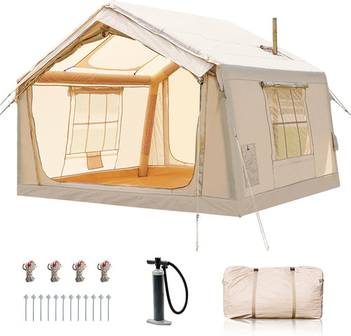 Inflatable Camping Tent 4 Season Waterproof Oxford Air Glamping