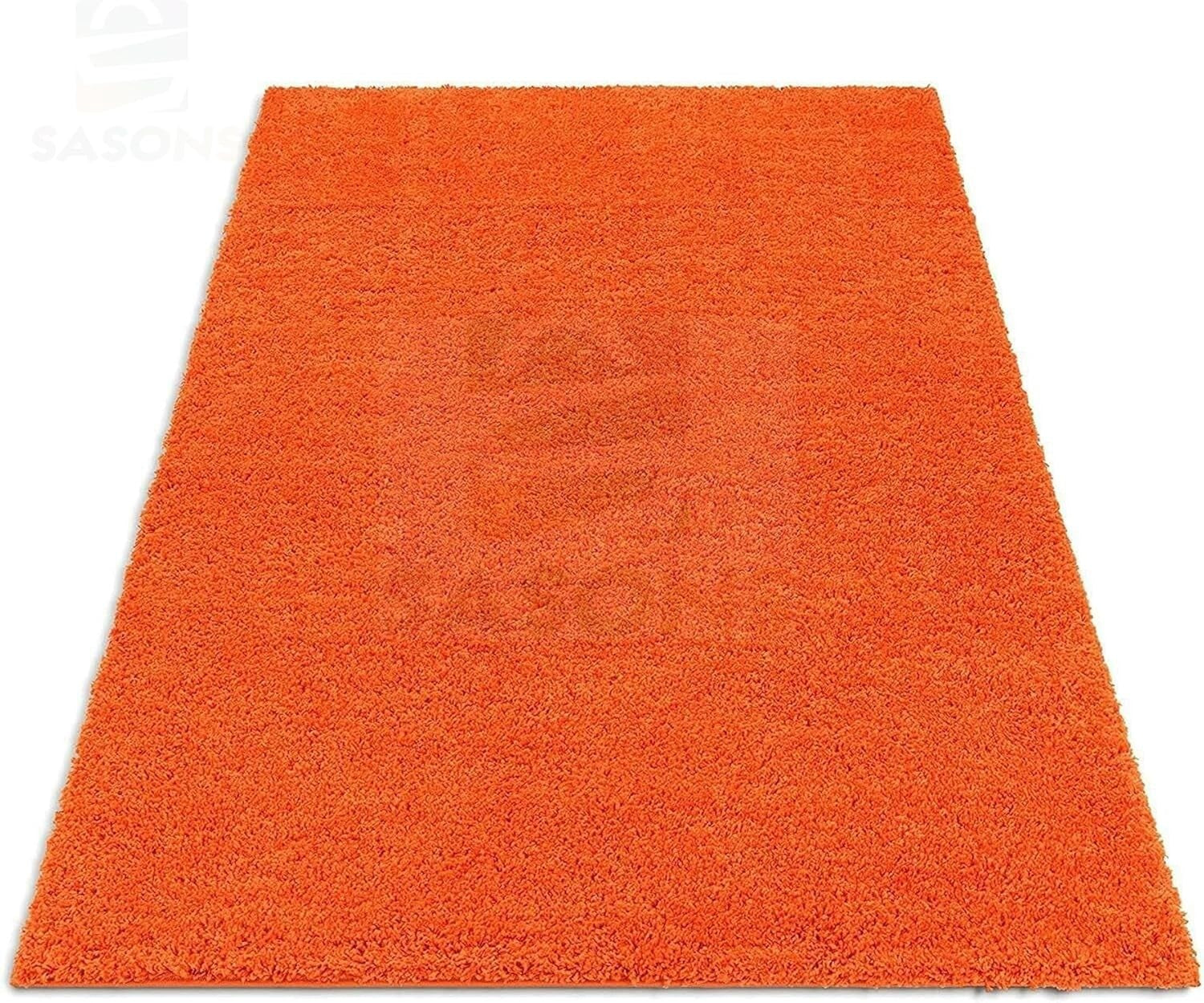 Extra Large Shaggy Rug 160x230cm 5cm Thick Soft High Pile Orange Carpet