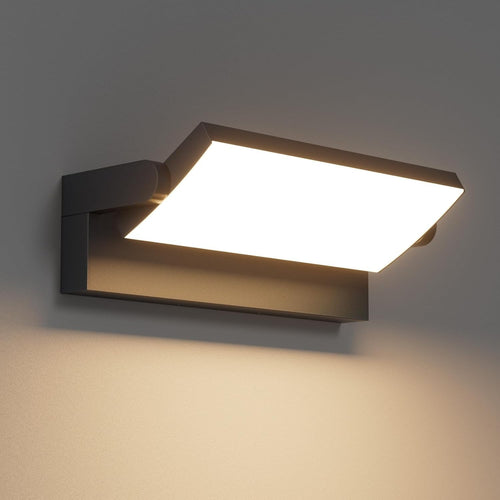 45W LED Outdoor Wall Light Waterproof IP65 | Adjustable Modern Black Lamp