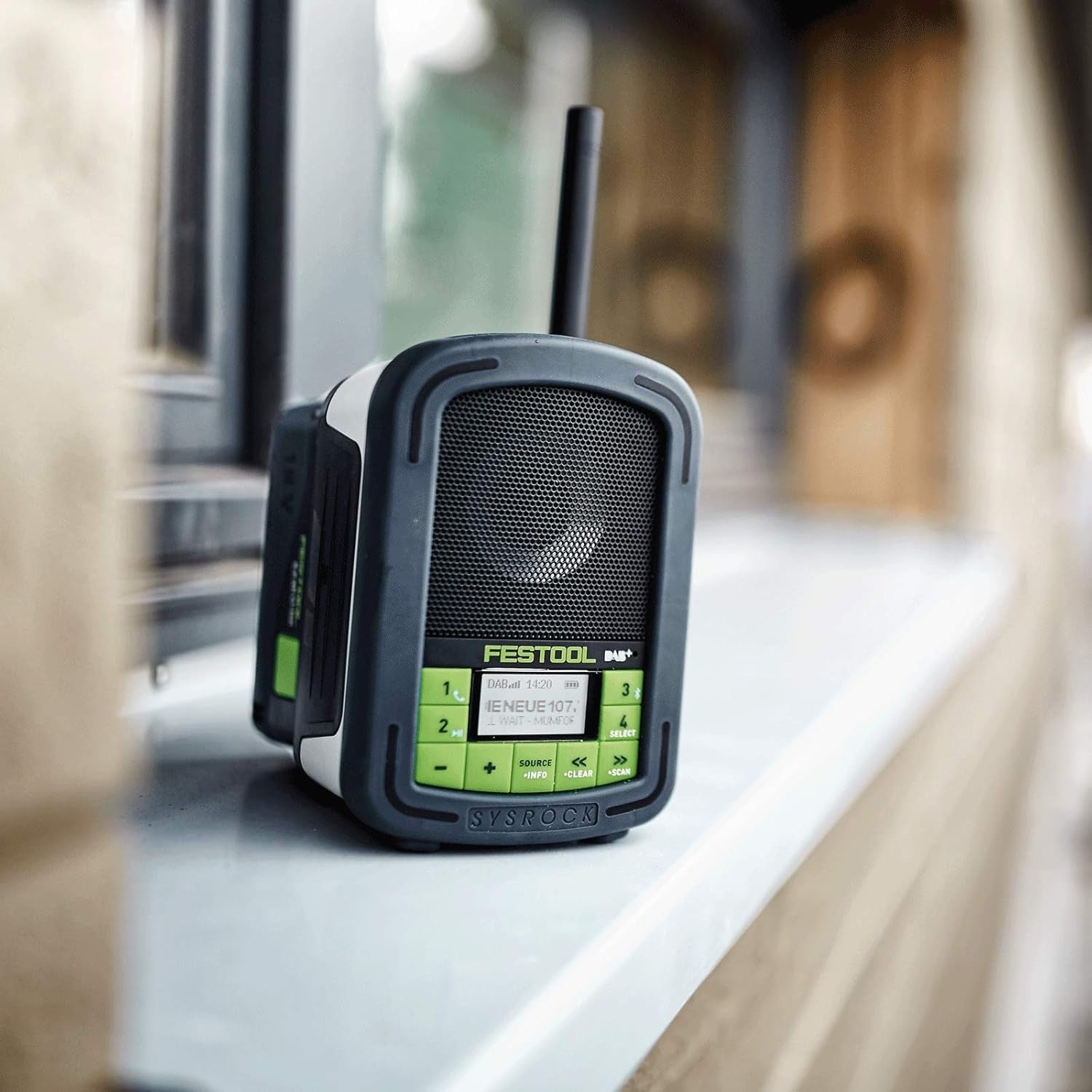Compact DAB+ FM Site Radio Bluetooth Aux-in 240V Multi-Colour