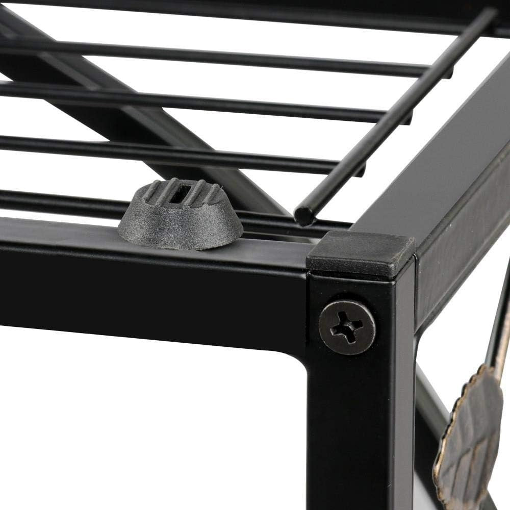 C-Shaped Sofa Side Table with Storage Shelf – Compact Laptop Snack Tray