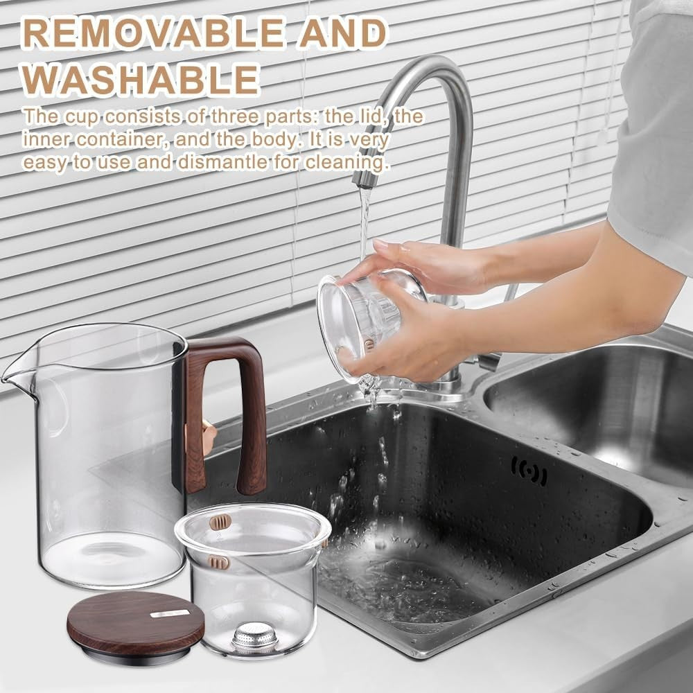 Magic Glass Teapot 720ml Tea Infuser Water Separation Loose Leaf Pot