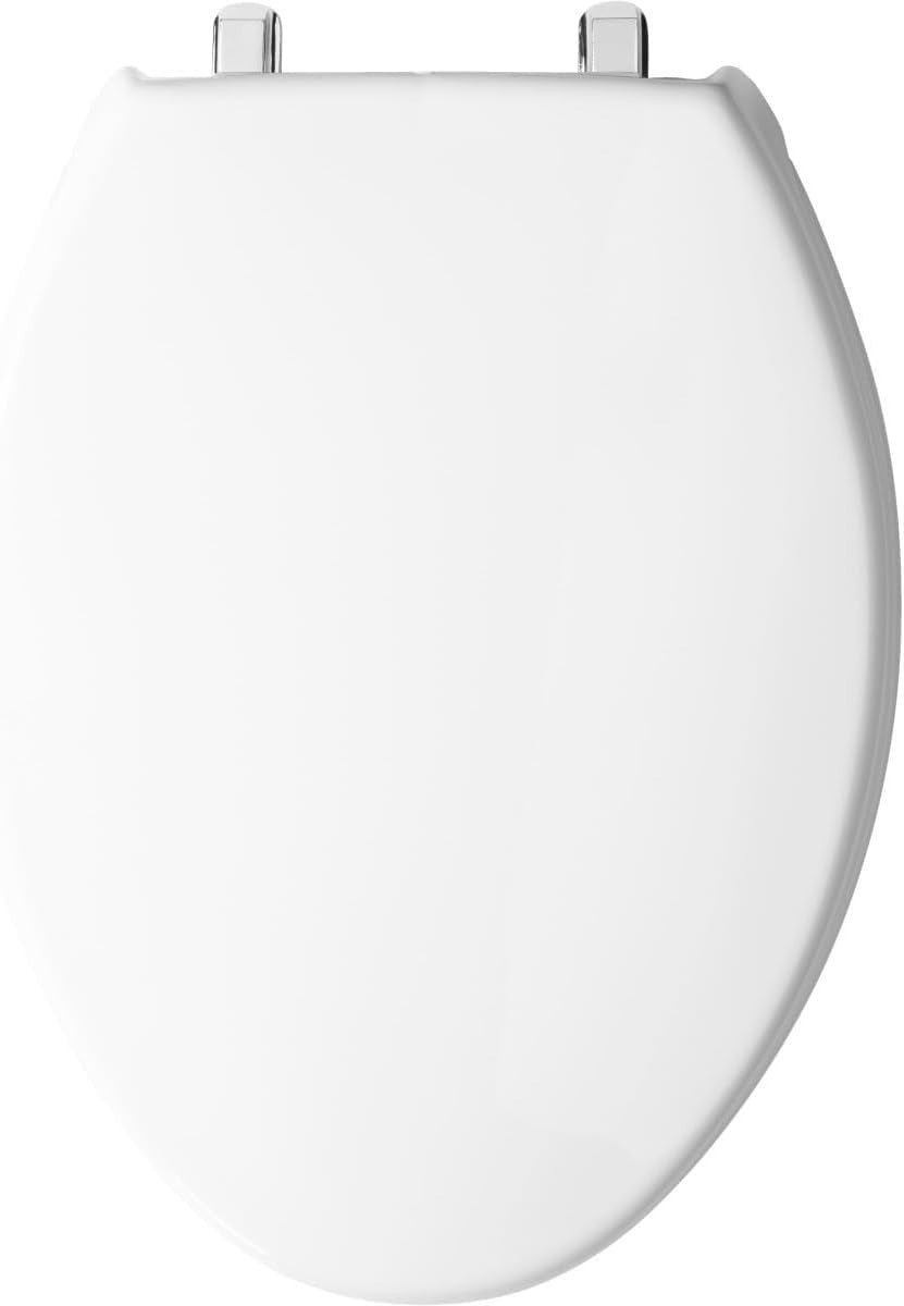 White Elongated Bidet Toilet Seat Compatible with Standard Toilets