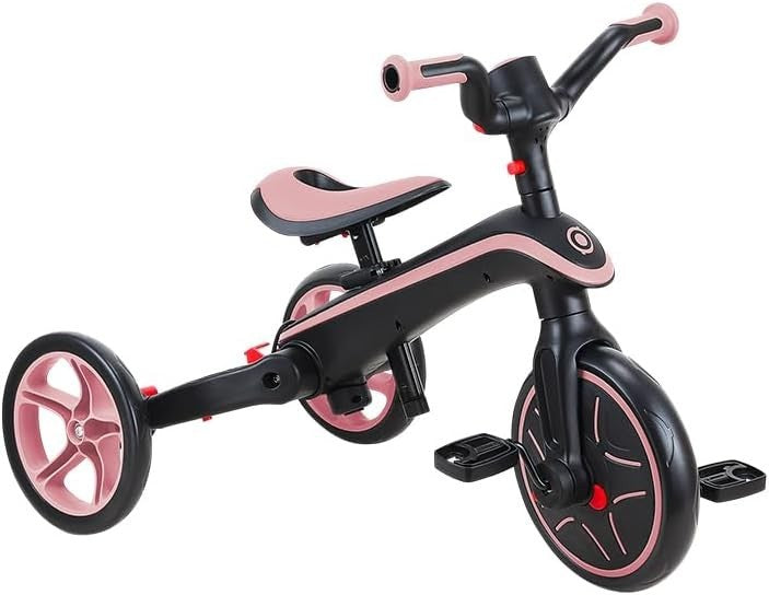 4 in 1 Foldable Trike Balance Bike Kids Ride On Canopy Pink 1-5Y