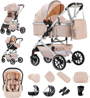 3 in 1 Baby Pram City Stroller Car Seat System One Click Folding