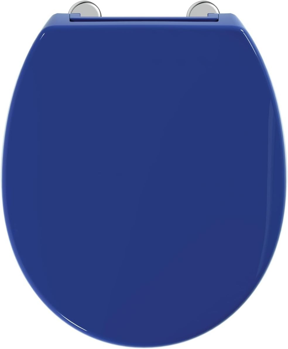 Contour 21+ Toilet Seat Blue Sandwich Soft Close Durable WC Lid
