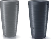 240L Anthracite Garden Water Butt with Connections & Plant Insert