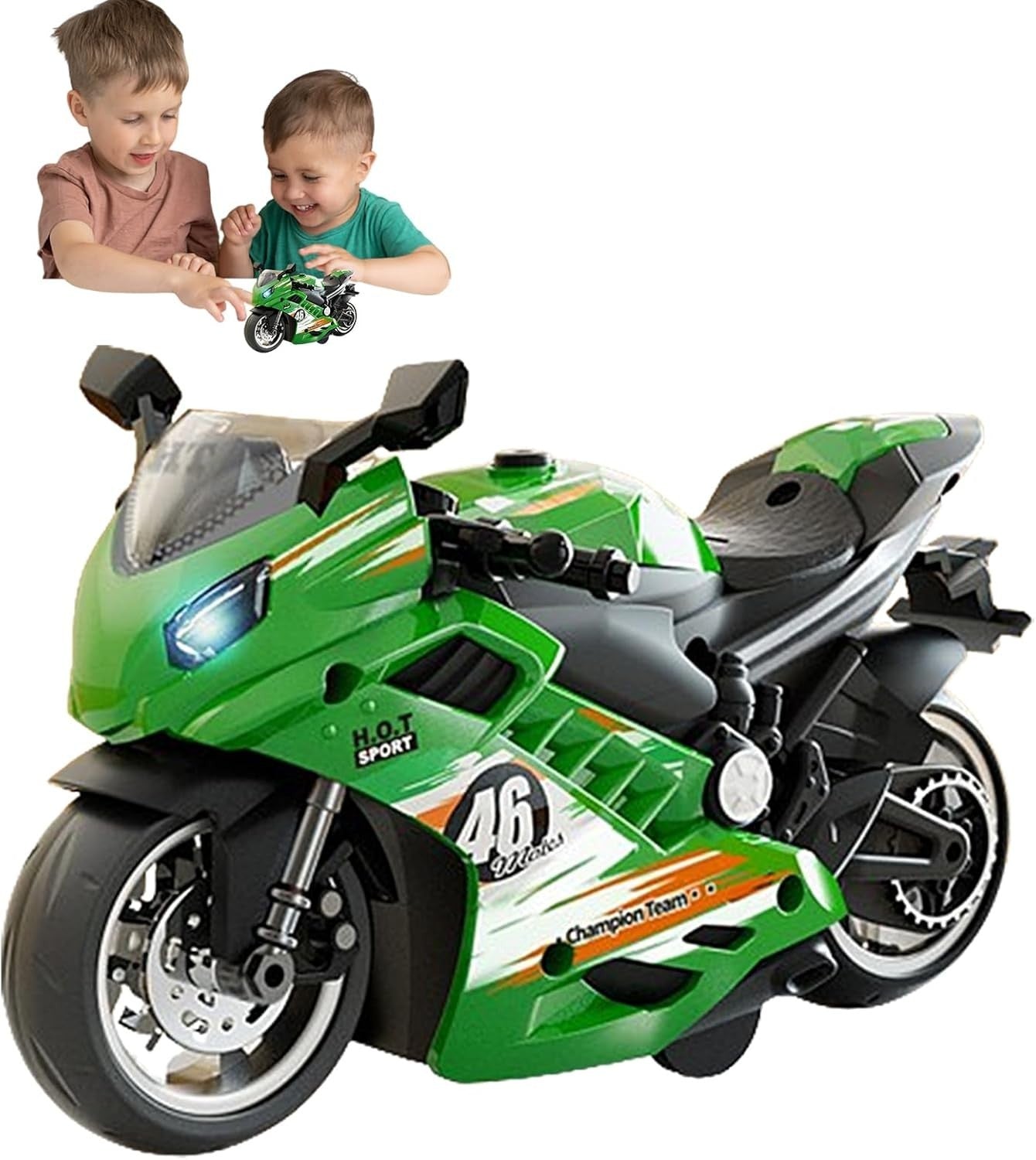 Electric Motorcycle Toy Kit w/ Lights & Sound – Build & Ride Fun Gift