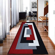 Extra Long Hallway Runner 80x300cm Geometric Flat Weave Non Slip Carpet