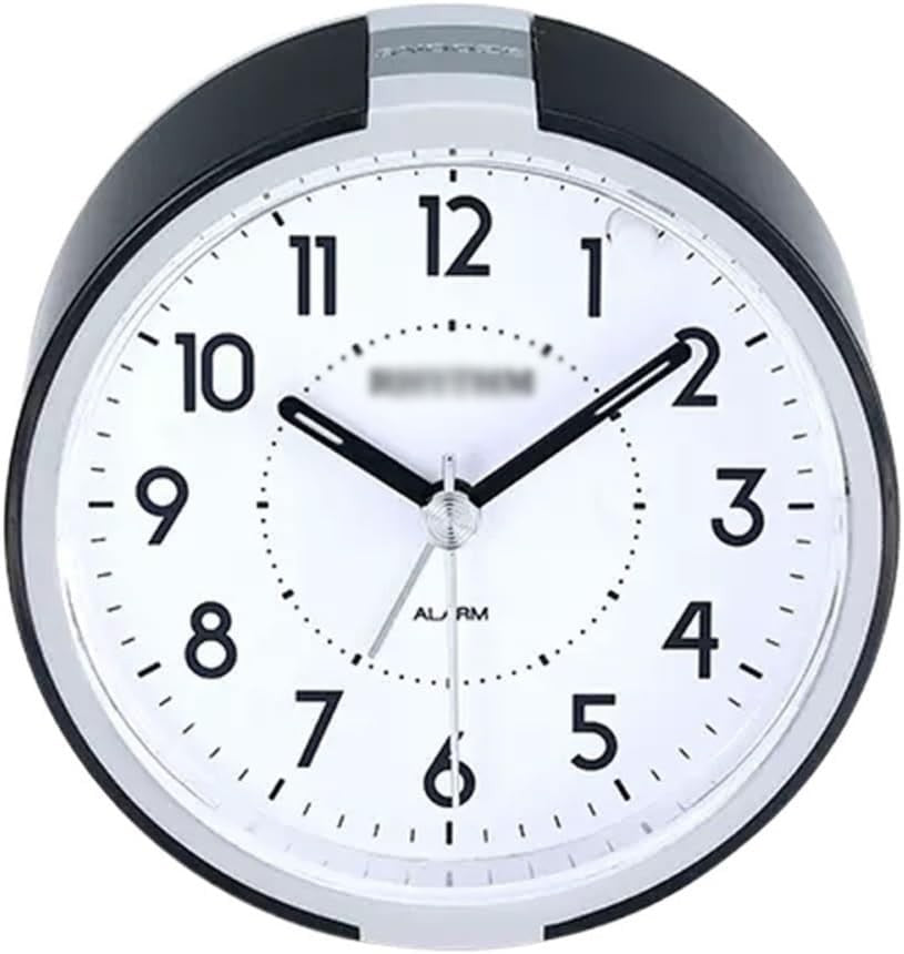 Silent Alarm Clock Battery Operated Loud Wake Up Bedside Clock for Heavy Sleeper