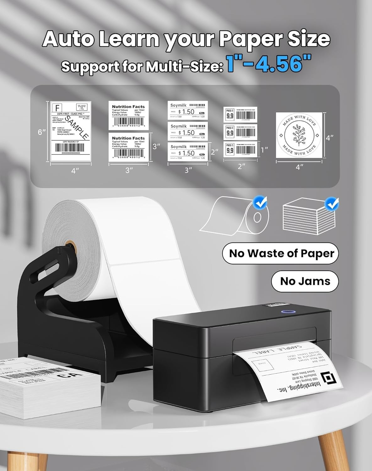 4x6 Thermal Label Printer | USB Shipping Labels | Windows Mac Linux