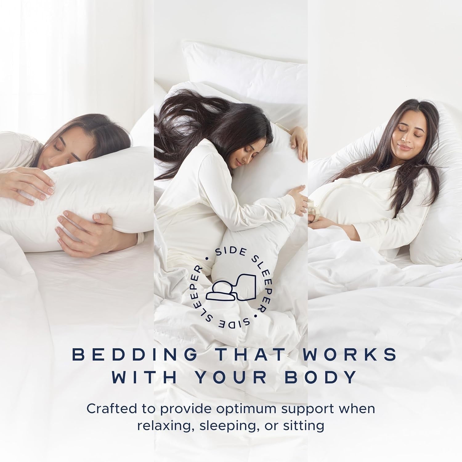 Luxury Pregnancy V Shaped Pillow 2 Pack Full Body Maternity Support