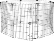 Metal Dog Playpen with Door 91cm High Indoor Outdoor Puppy Exercise Pen