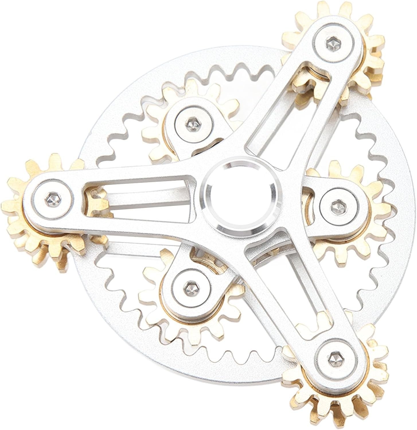 4 Gear Metal Fidget Slider Quiet Stress Relief ADHD Desk Pocket Toy