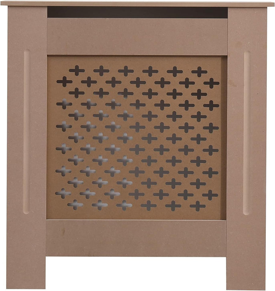 Small Unfinished MDF Radiator Cover Decorative Cabinet 78x82x19cm