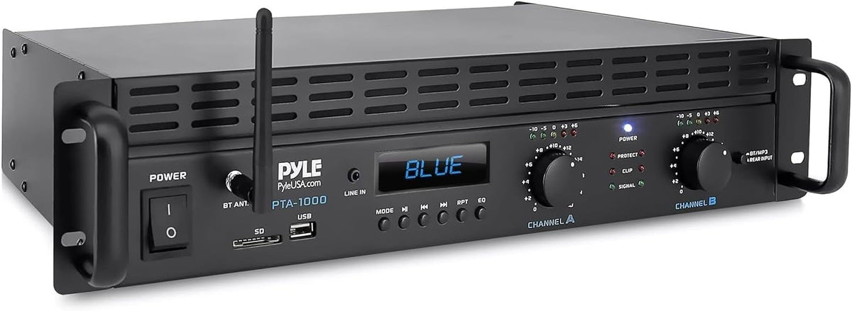 2000W Bluetooth Stereo Power Amplifier Rack Mount DJ Home