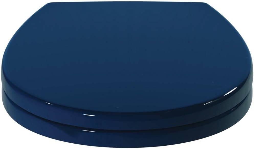 Blue Contour 21 Toilet Seat Child-Friendly Oval Stainless Steel Hinges