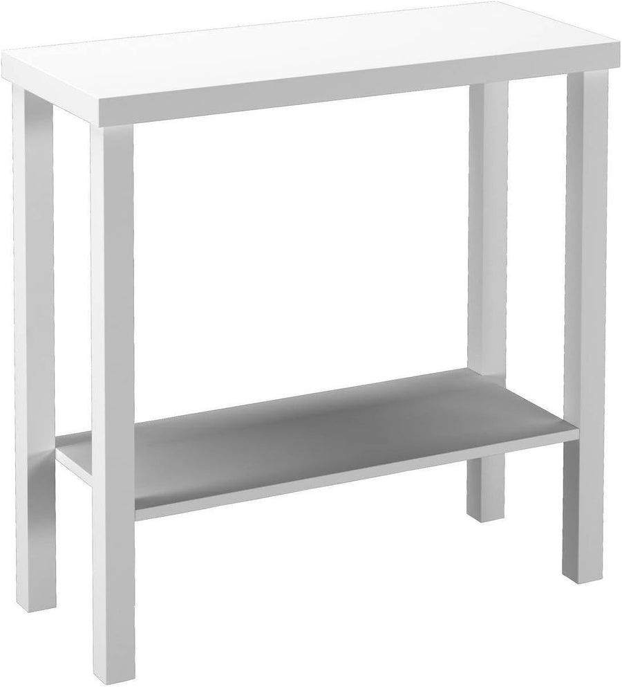 Slim 2-Tier Console Table Narrow Hallway Storage & Display Shelf