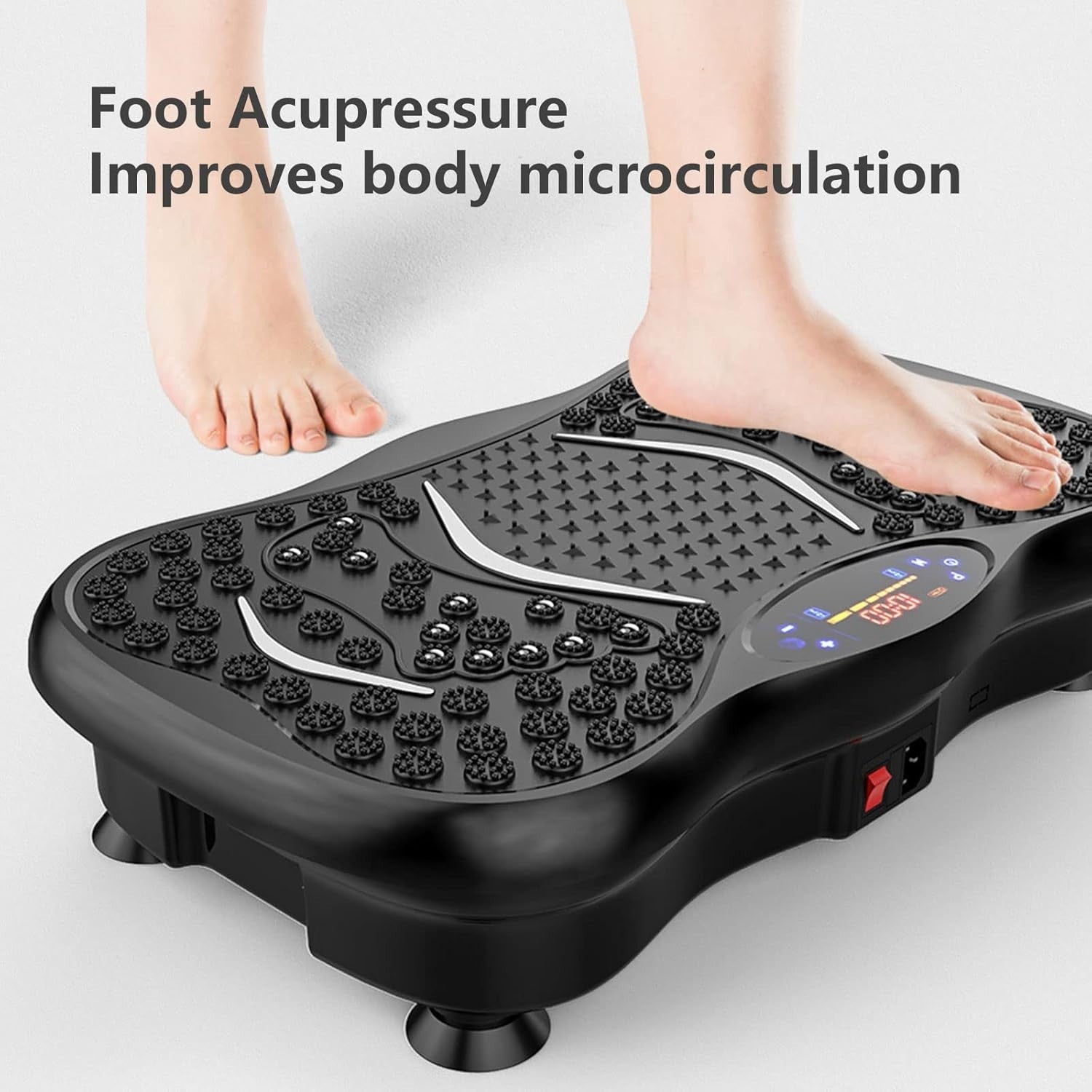 Vibration Plate Exercise Machine Bluetooth LCD Full Body Shaping